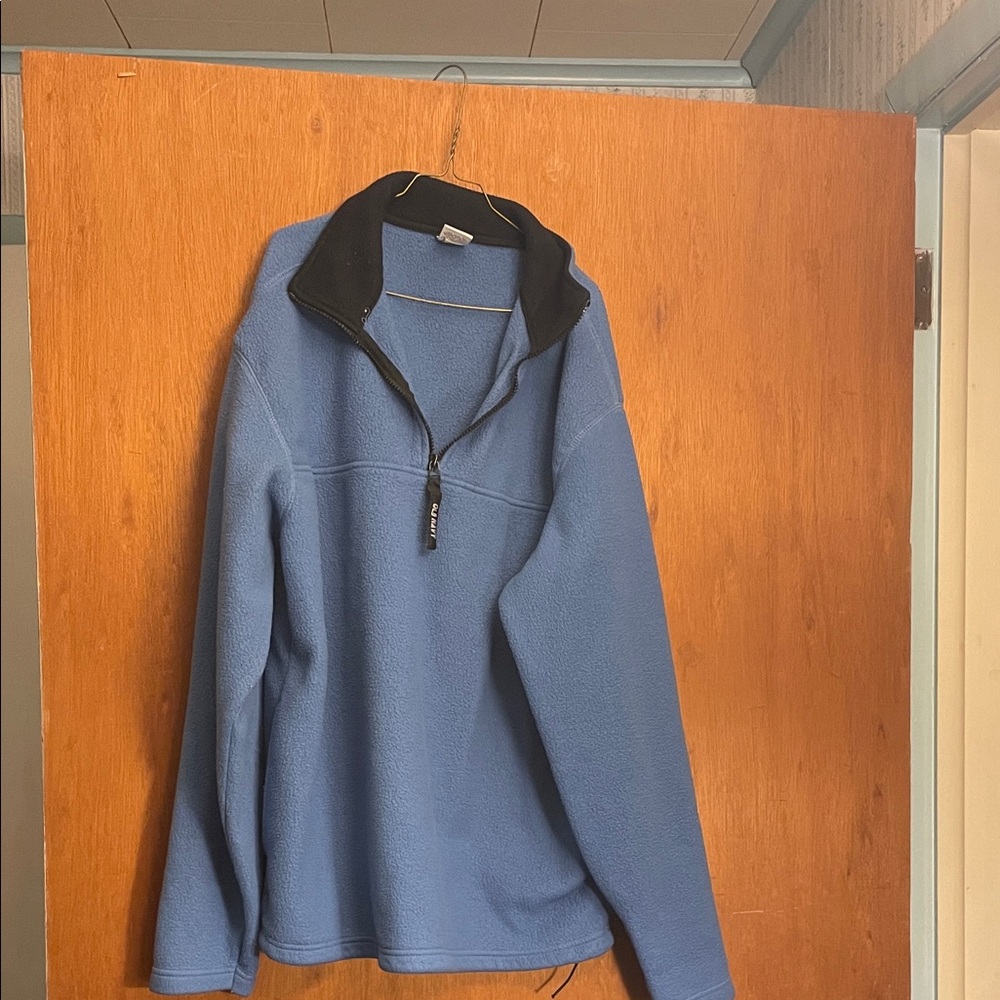 Old Navy Blue and Black Quarter-Zip Sweater